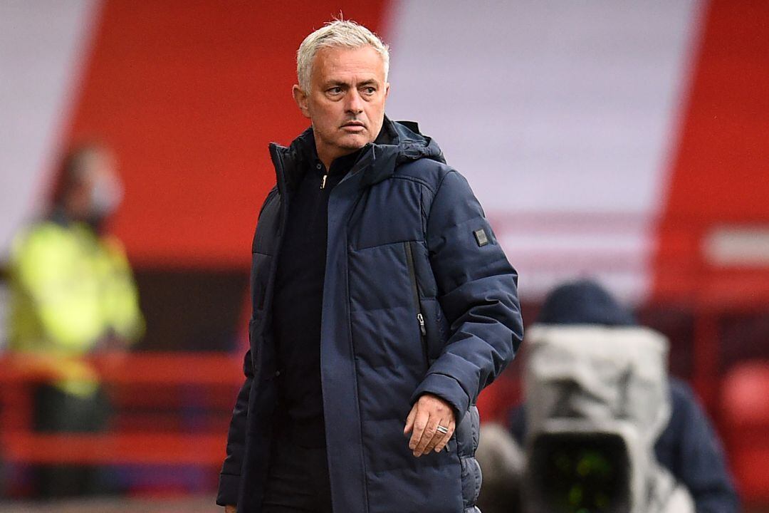 Jose Mourinho, en el partido Sheffield United - Tottenham