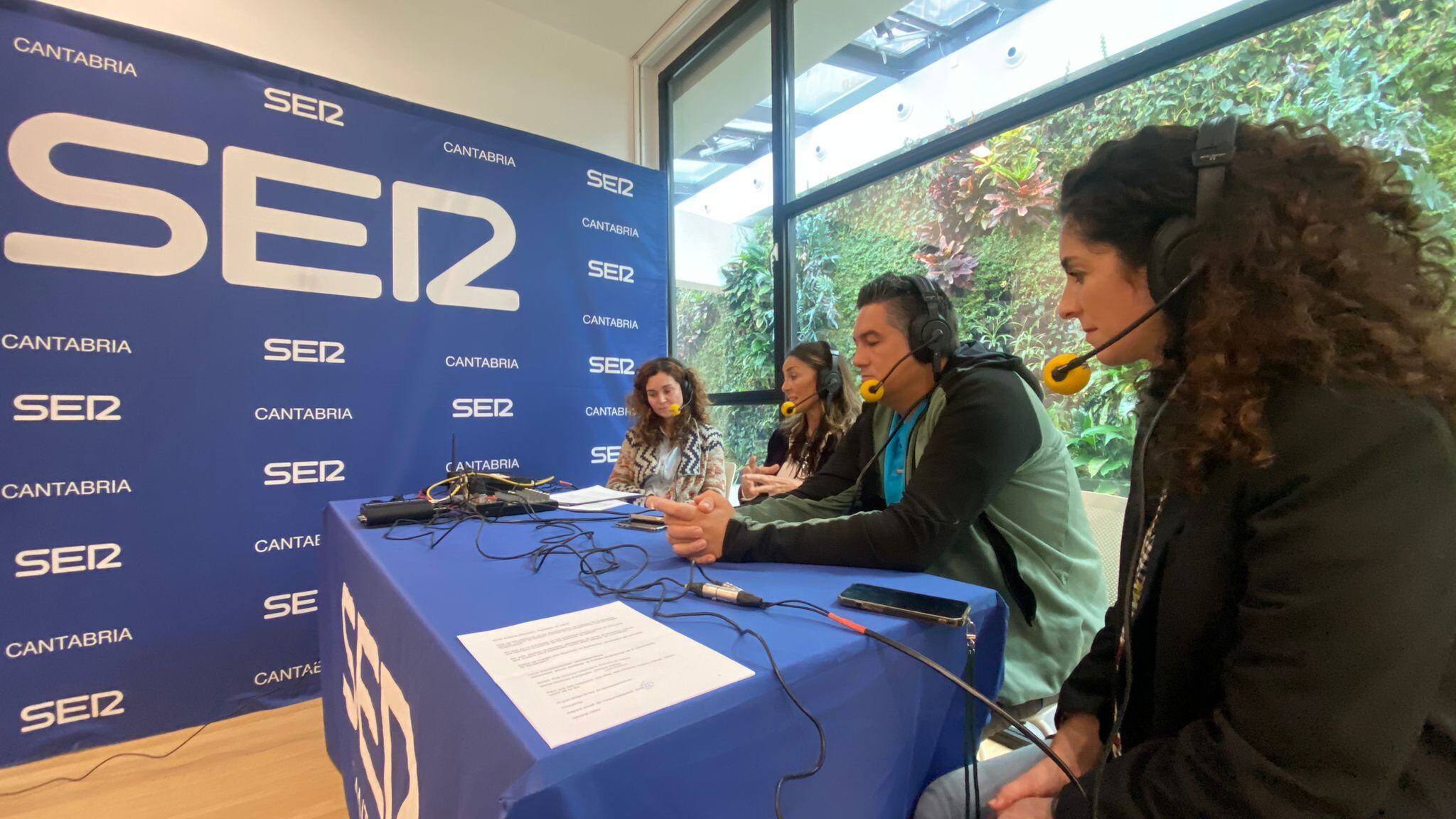 María Gutiérrez junto a Zulema Gancedo, Sergio Ruiz y Marta Martínez.