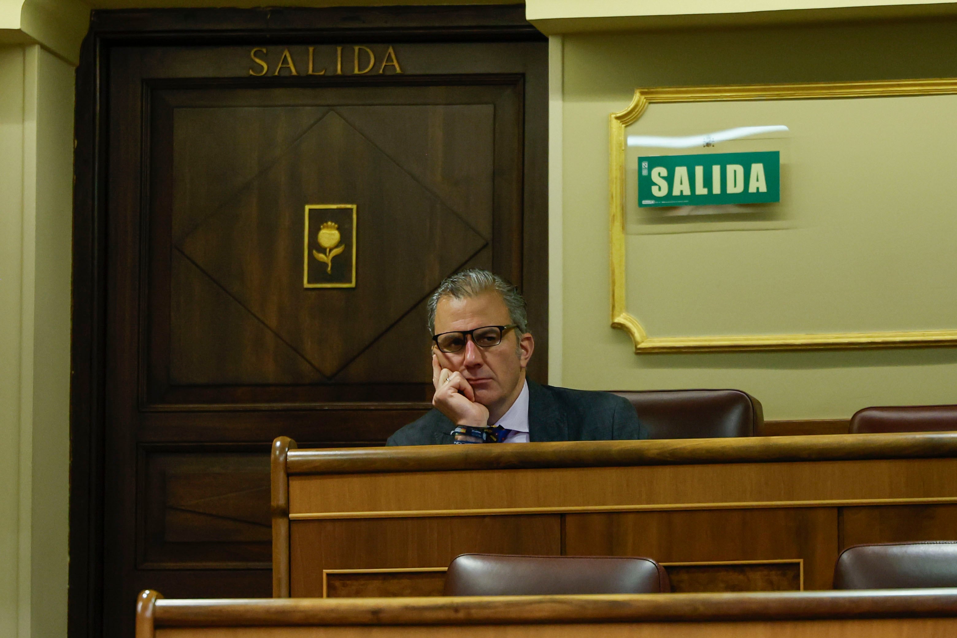 Javier Ortega Smith en el pleno del Congreso de los Diputados.