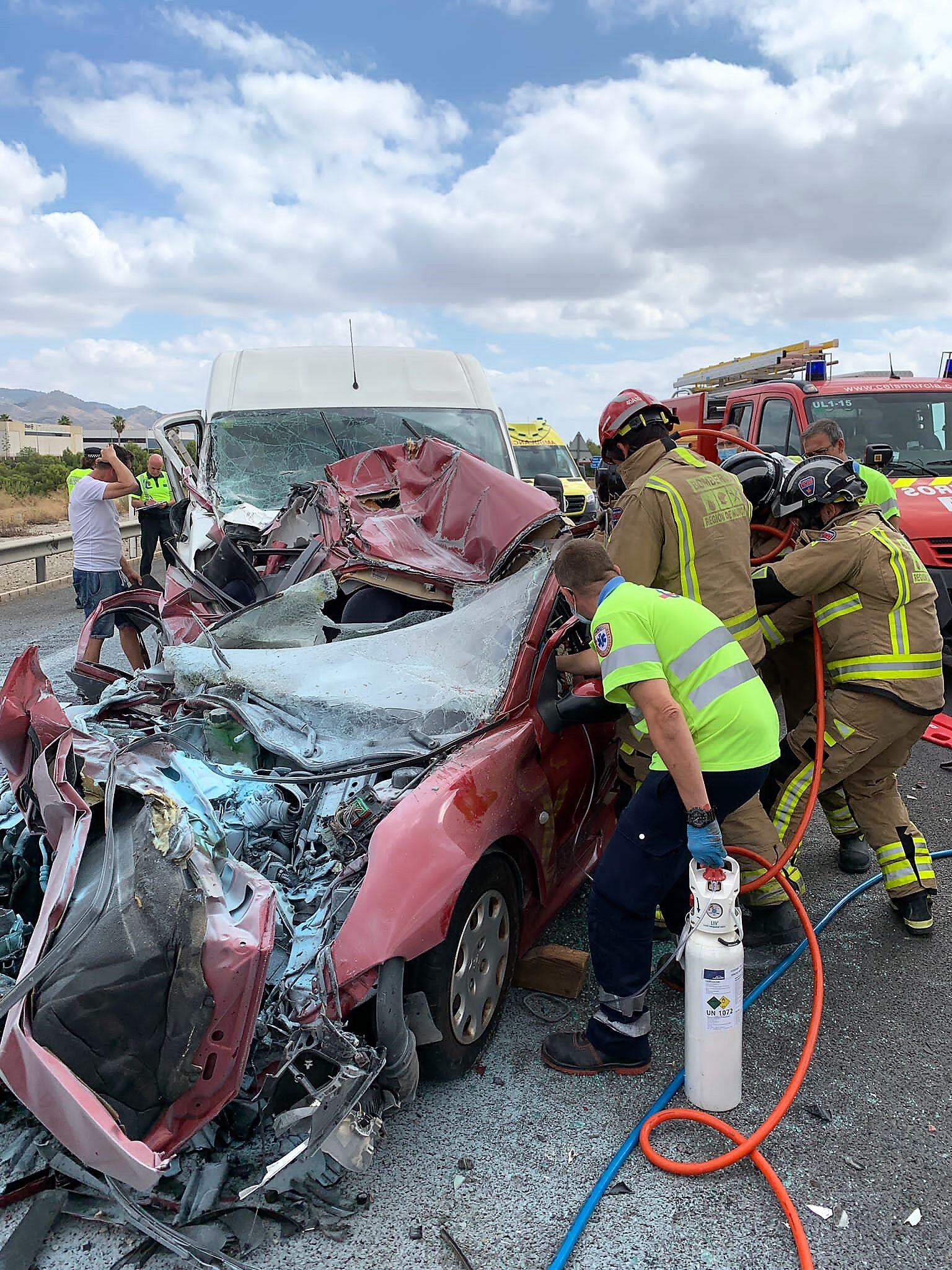 Accidente con una fallecida en Lorca