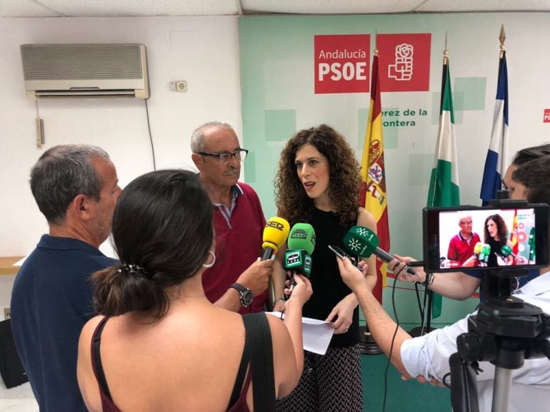 Miriam Alconchel durante su encuentro ante los periodistas