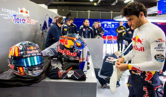 El piloto español de Toro Rosso Carlos Sainz.