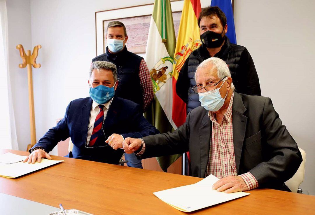 Firma del convenio este lunes entre el Ayuntamiento de Jerez y la Asociación de Feriantes de Andalucía