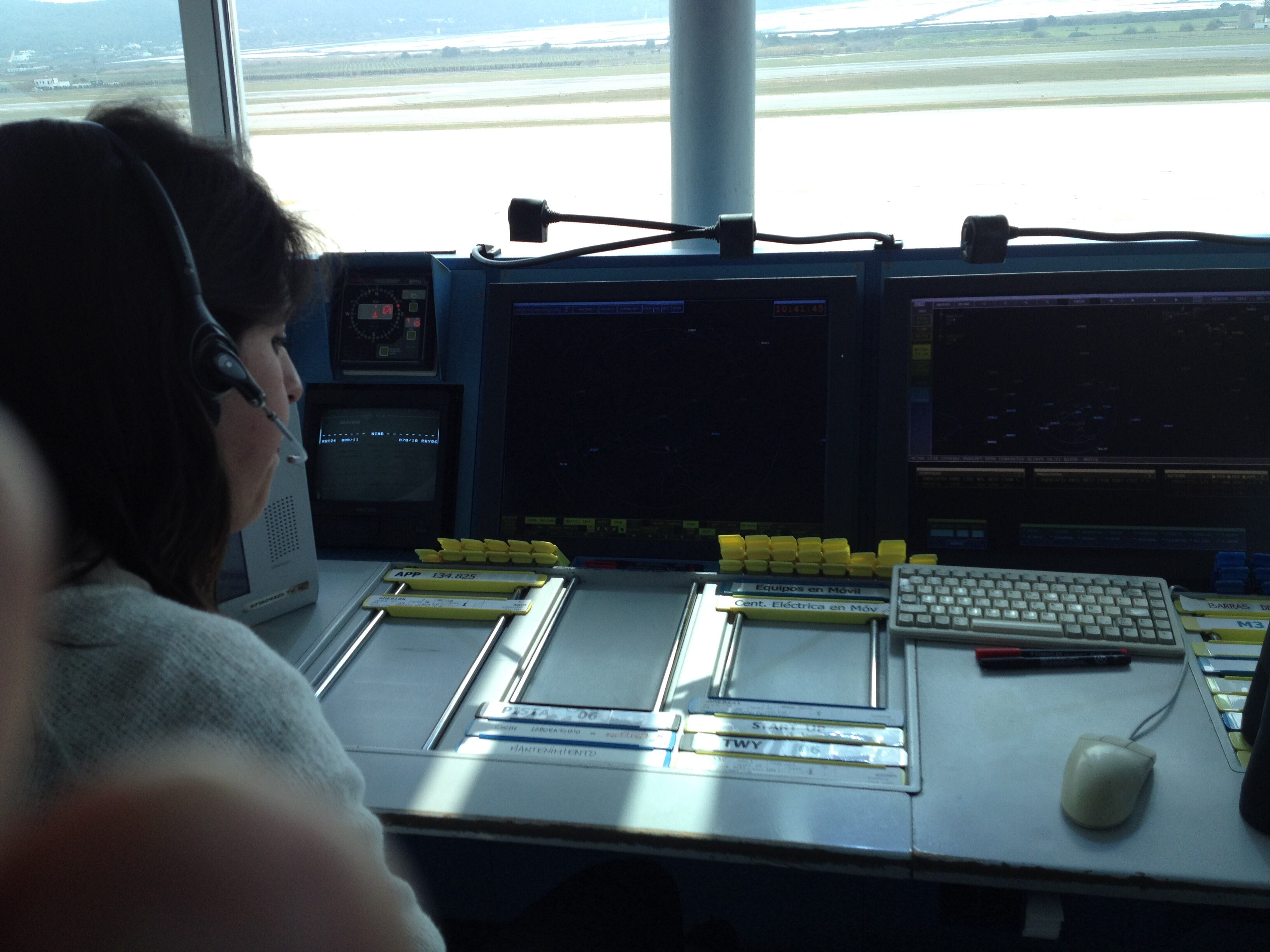 Imagen de archivo de la torre de control del aeropuerto de Ibiza