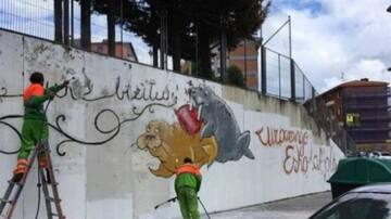El Ayuntamiento borra el mural de Zurbaran pensando que era un grafiti