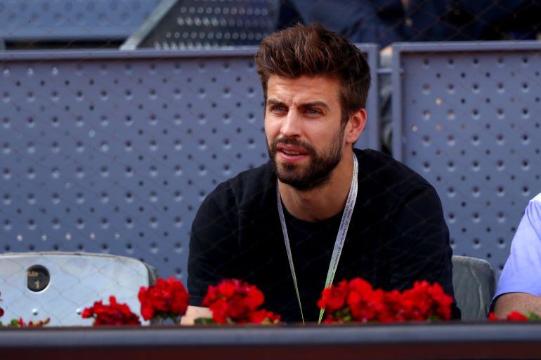 Piqué, en la grada del Masters de Madrid