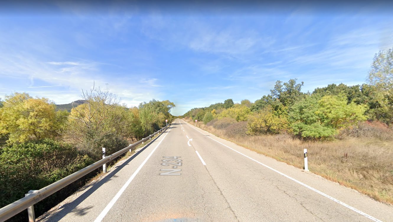 Carretera Nacional 234, entre Soria y Burgos.