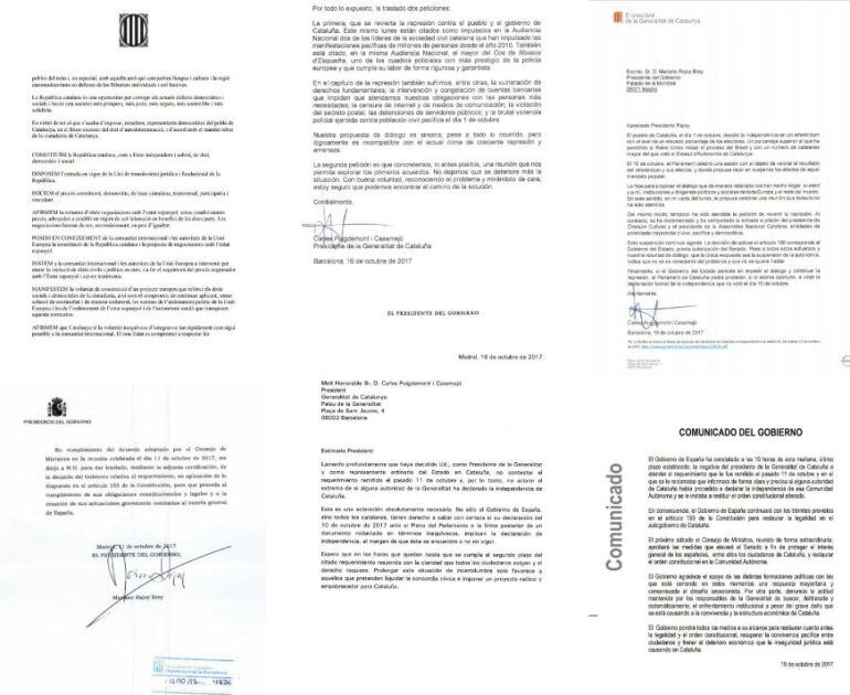 FOTOGALERÍA | Los seis documentos que llevan a la activación del artículo 155.