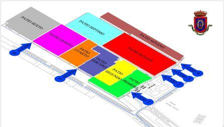 Plano de accesos