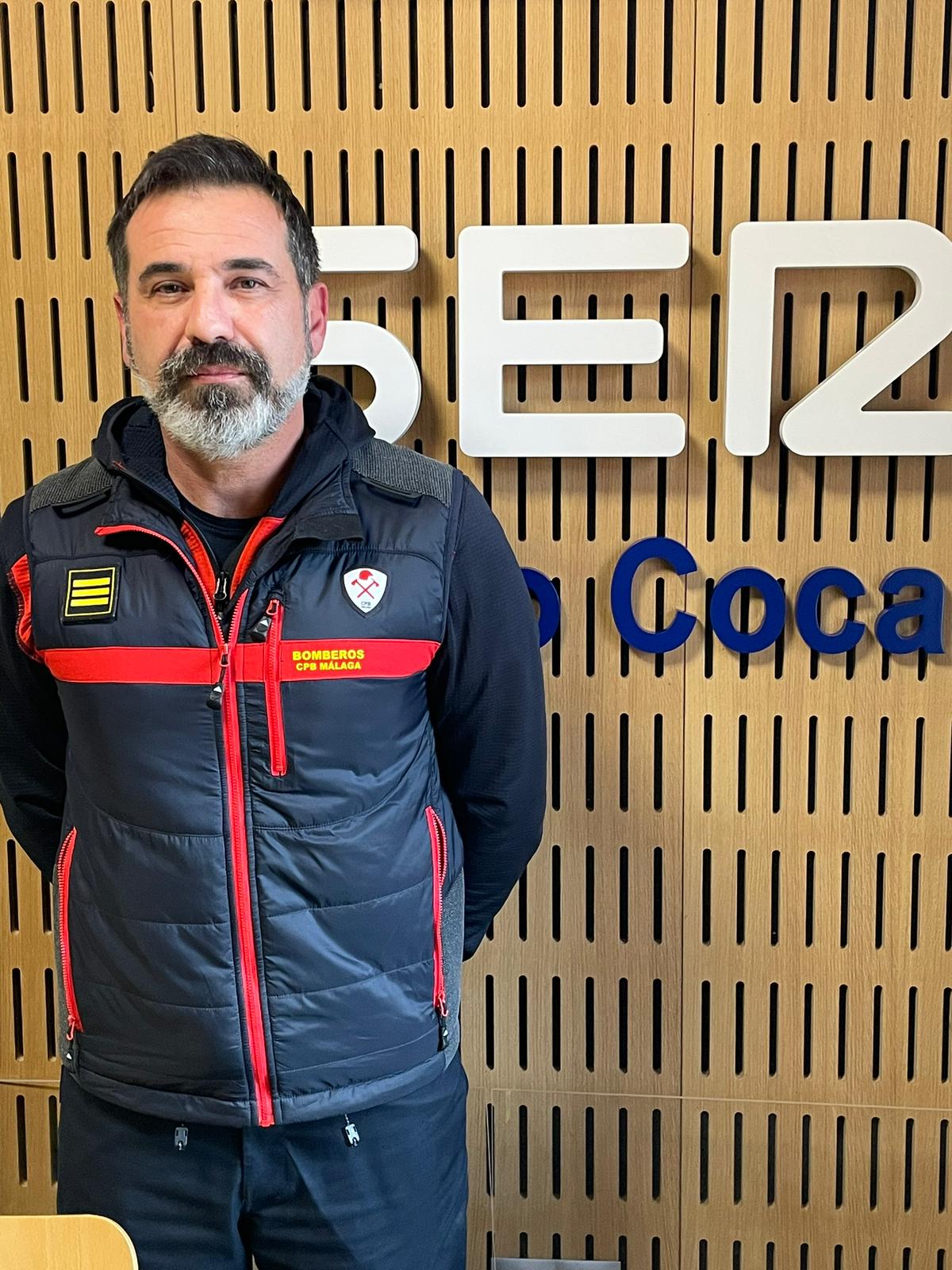 Álvaro Bautista en las instalaciones de Radio Coca SER Ronda