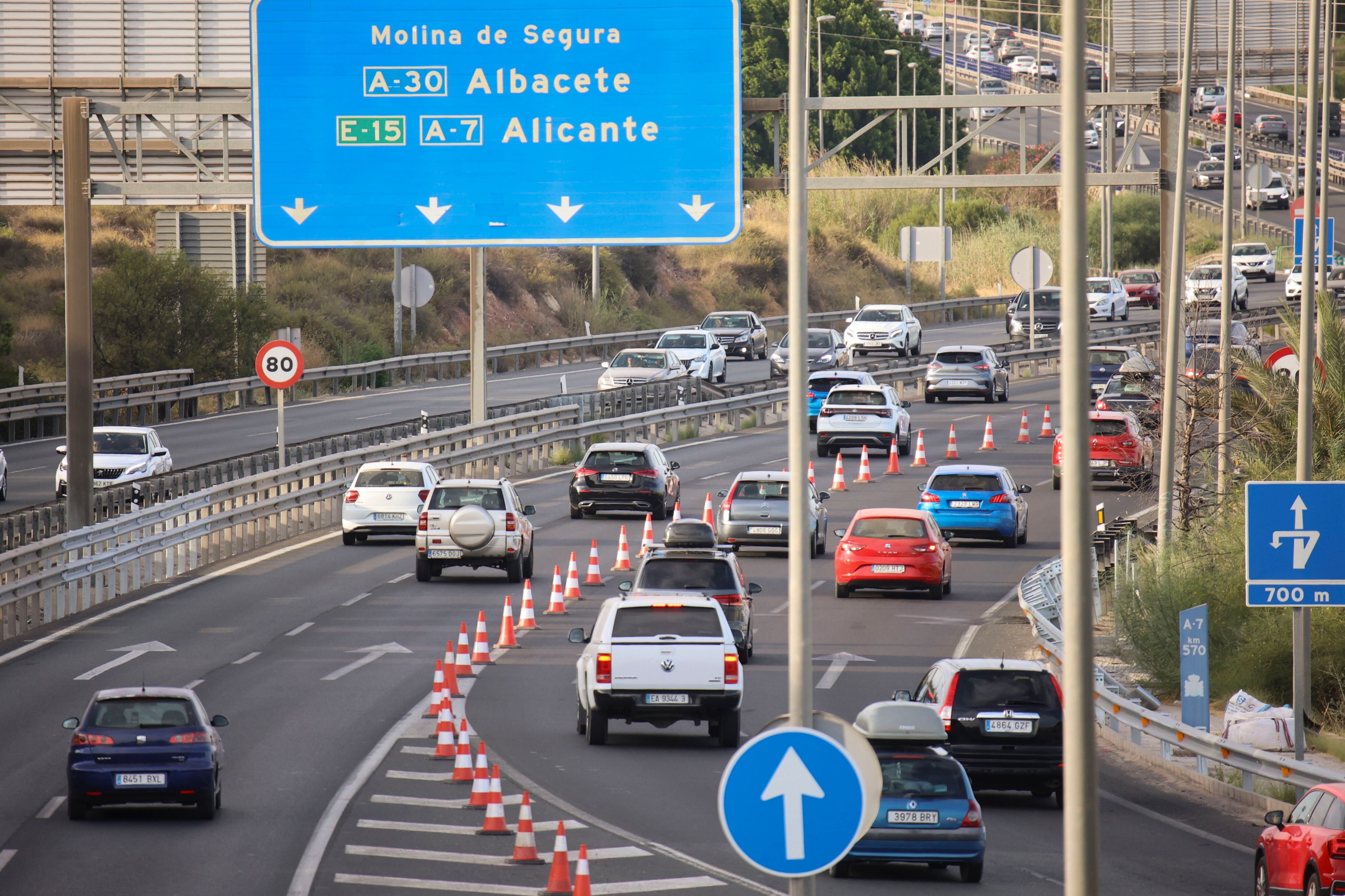 Carreteras en la Región de Murcia. EFE/Juan Carlos Caval