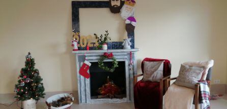 Chimenea en el centro