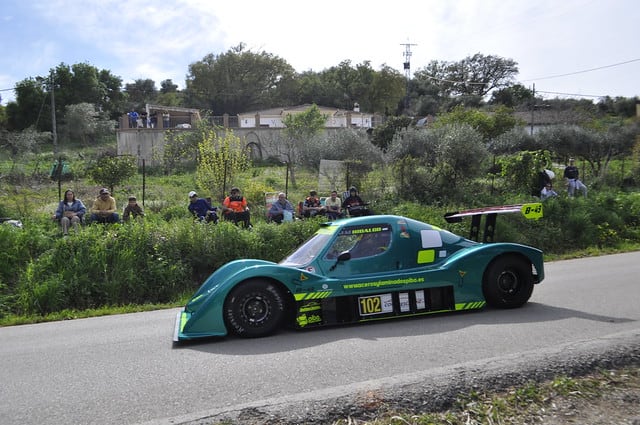 Uno de los vehículos que participaron en la 35ª Subida a Algar