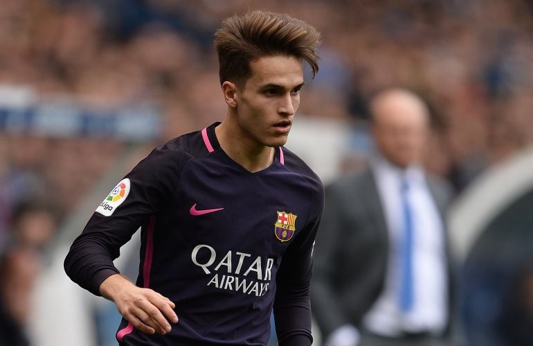 Denis Suárez durante un partido con el Barça 