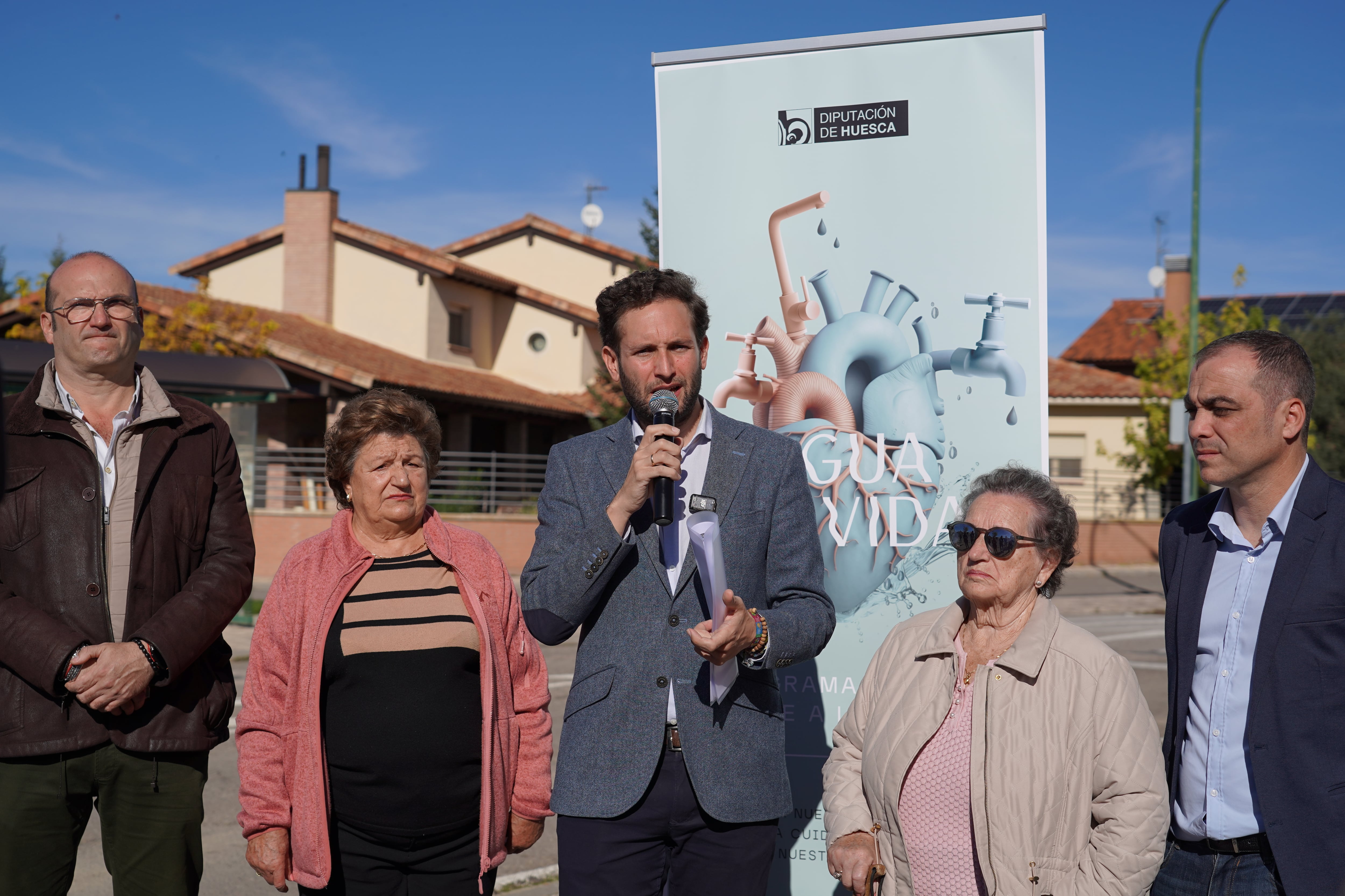 El Presidente de la DPH interviene en la presentación del proyecto &#039;Agua de Vida&#039; en Chimillas