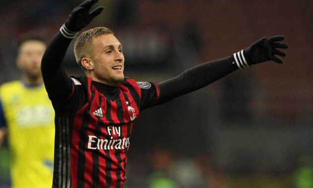 El jugador de la selección y del Milan Gerard Deulofeu.