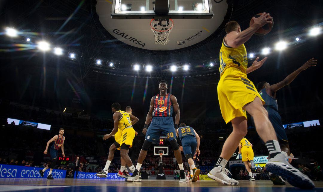 Un partido del Baskonia en la Euroliga.