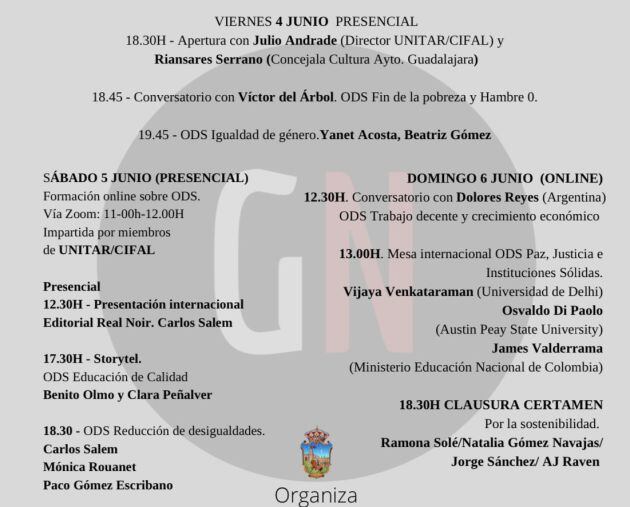 Horario certamen "Guadalajara en Negro"
