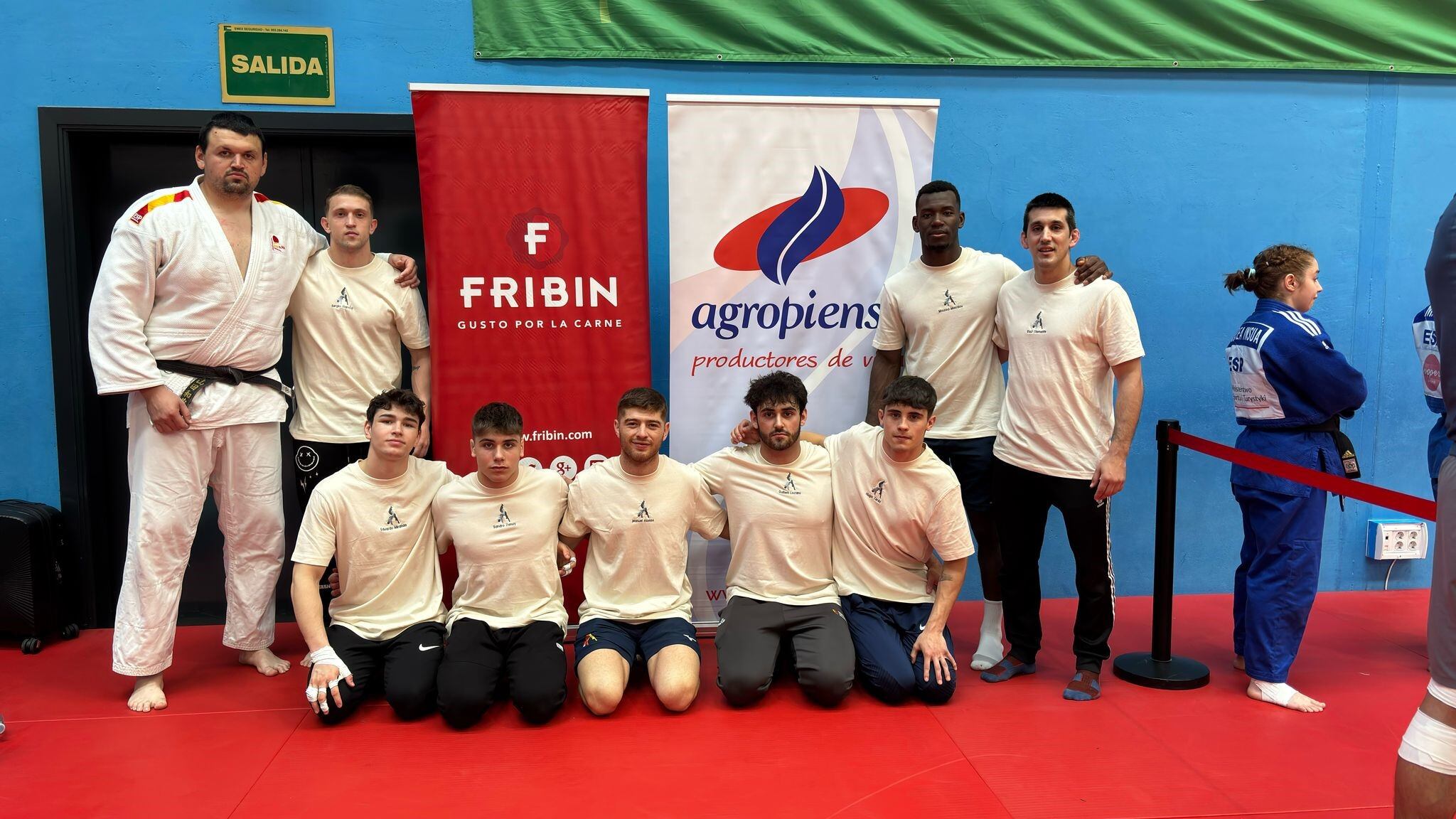 Equipo del Club Judo Binéfar que compite en la Liga Nacional