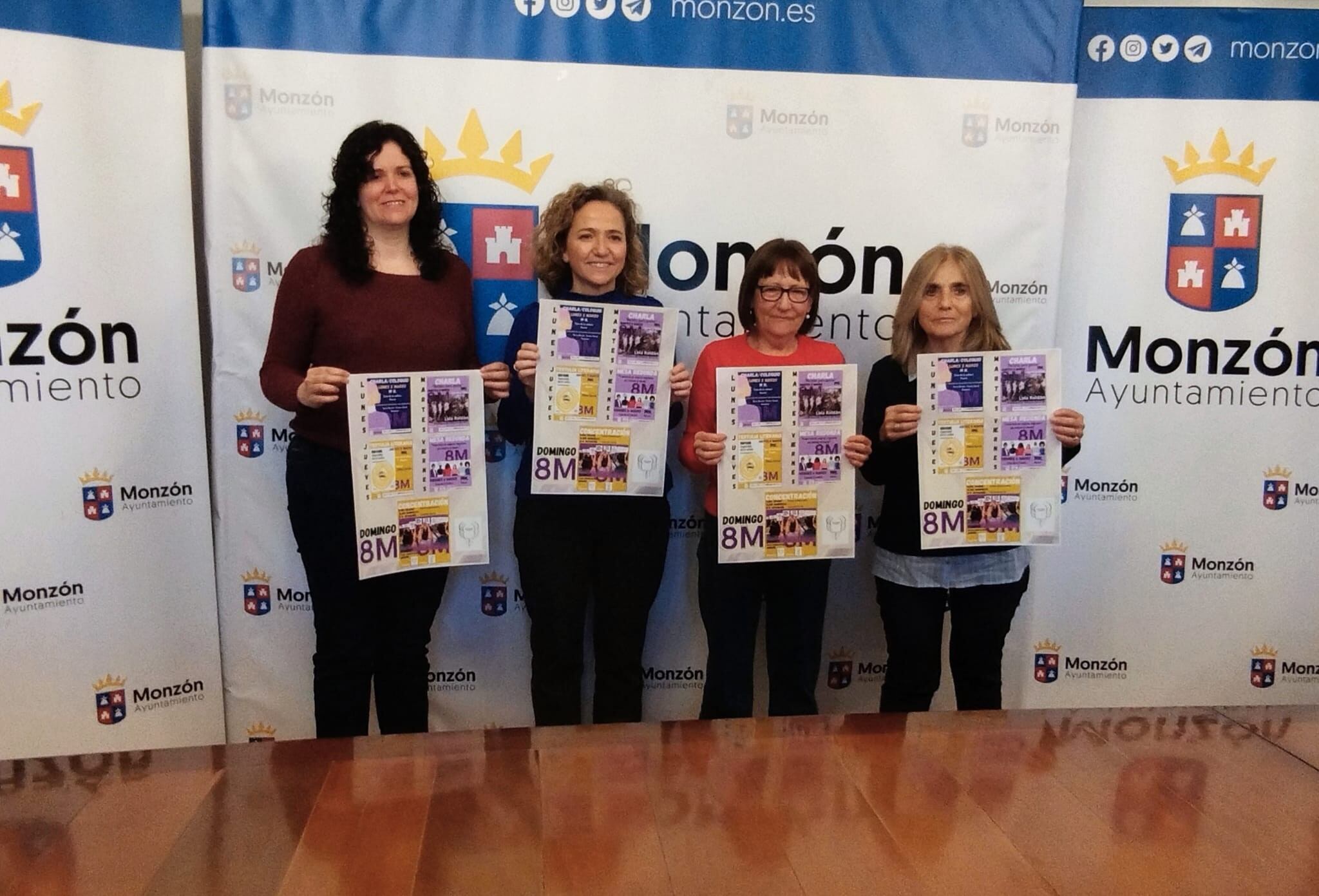 Presentación de los actos del 8M en Monzón