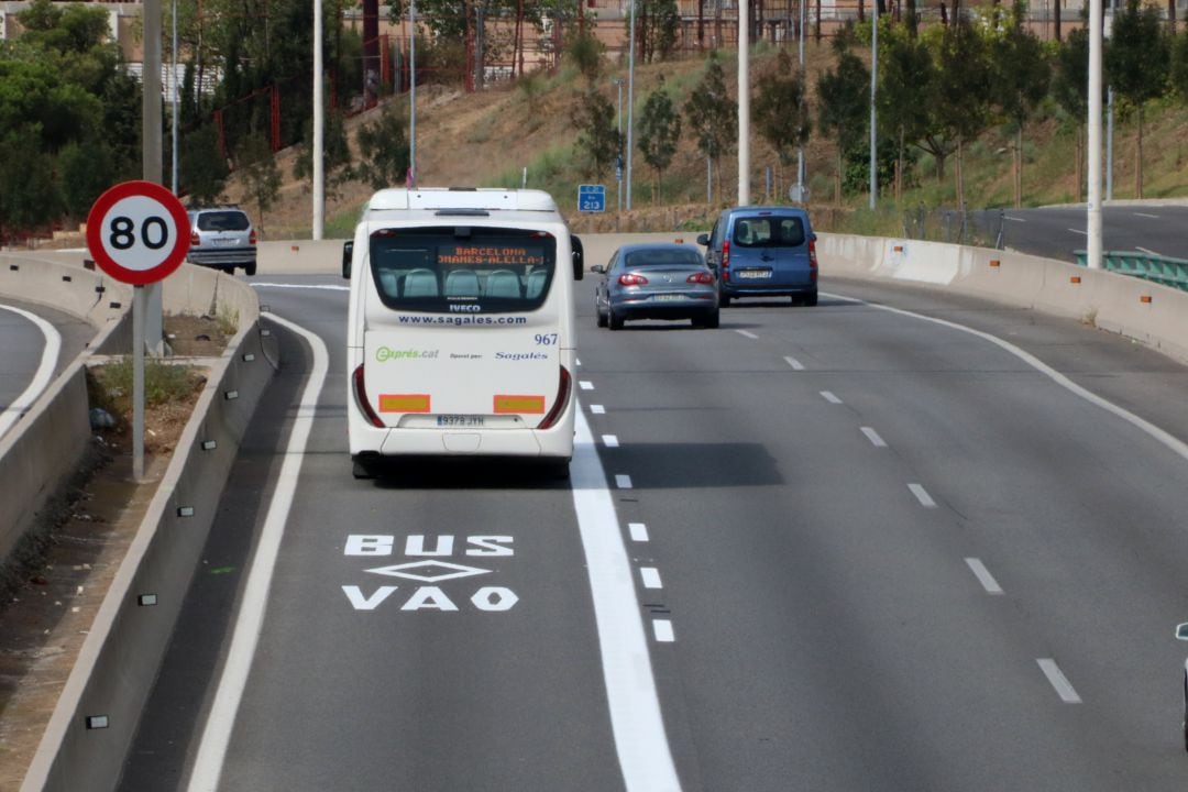 Imagen de archivo de un carril Bus-Vao en España