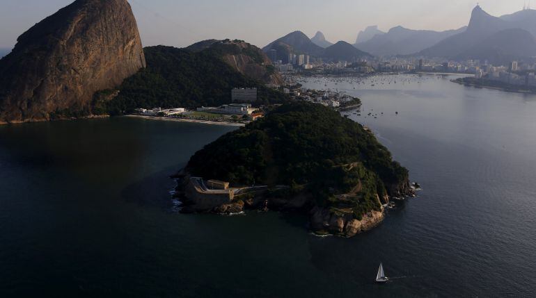 Bahía de Guanabara, lugar en el que se disputarán las pruebas naúticas de Río 