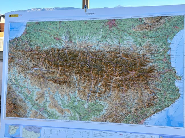 Nuevo mapa de los Pirineos