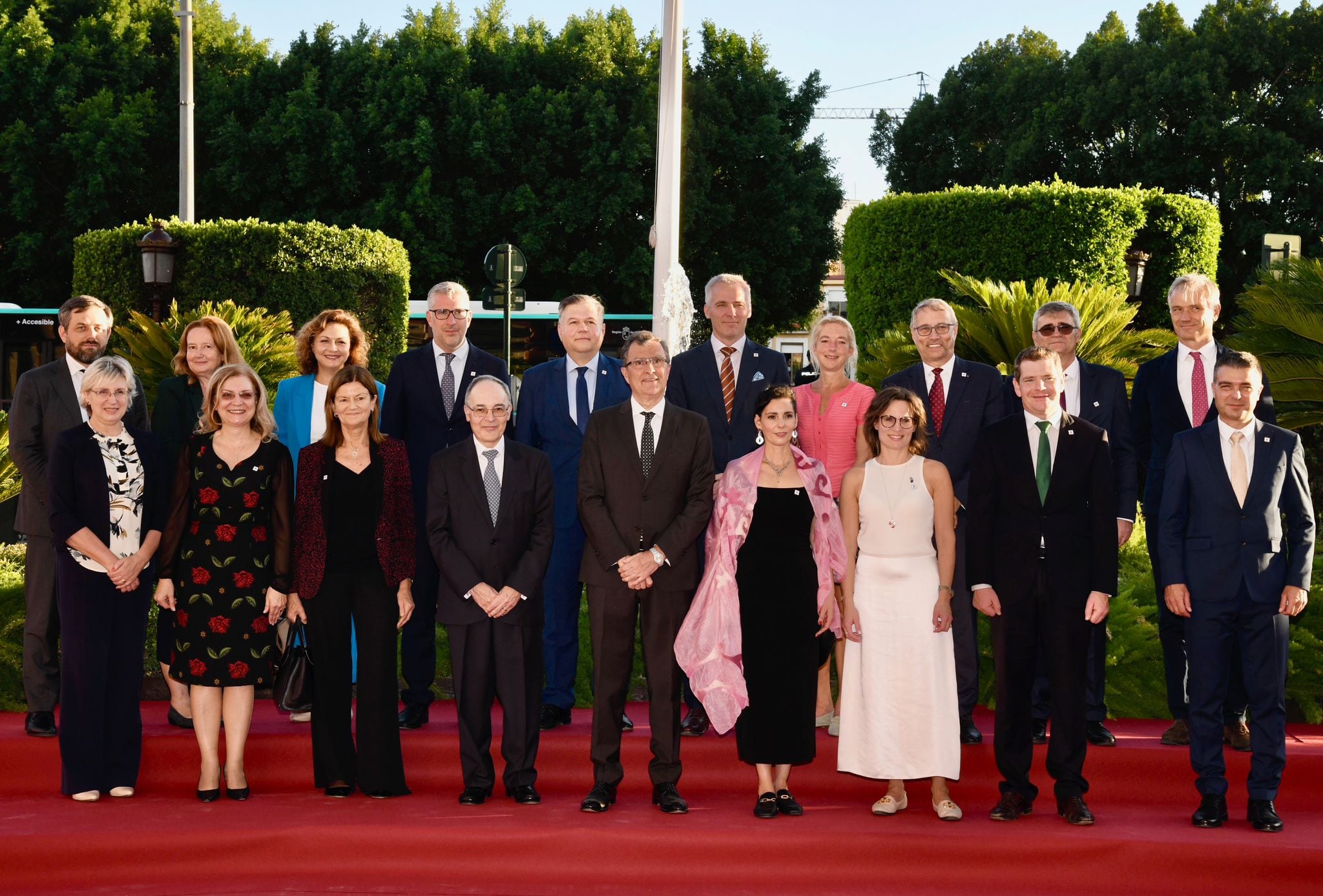 Recepción en el Ayuntamiento de Murcia a los representantes que asisten a la cumbre de la UE