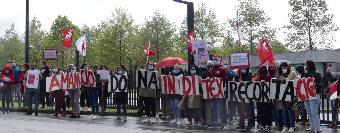 Protesta de la CIG en Inditex