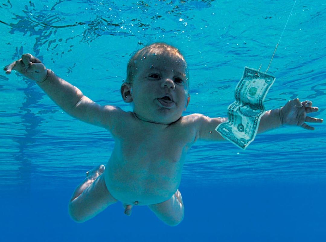 Portada de &#039;Nevermind&#039;, del grupo Nirvana