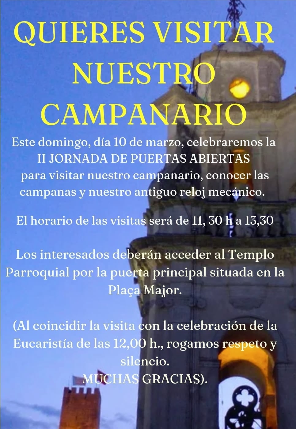 Cartel de la convocatoria