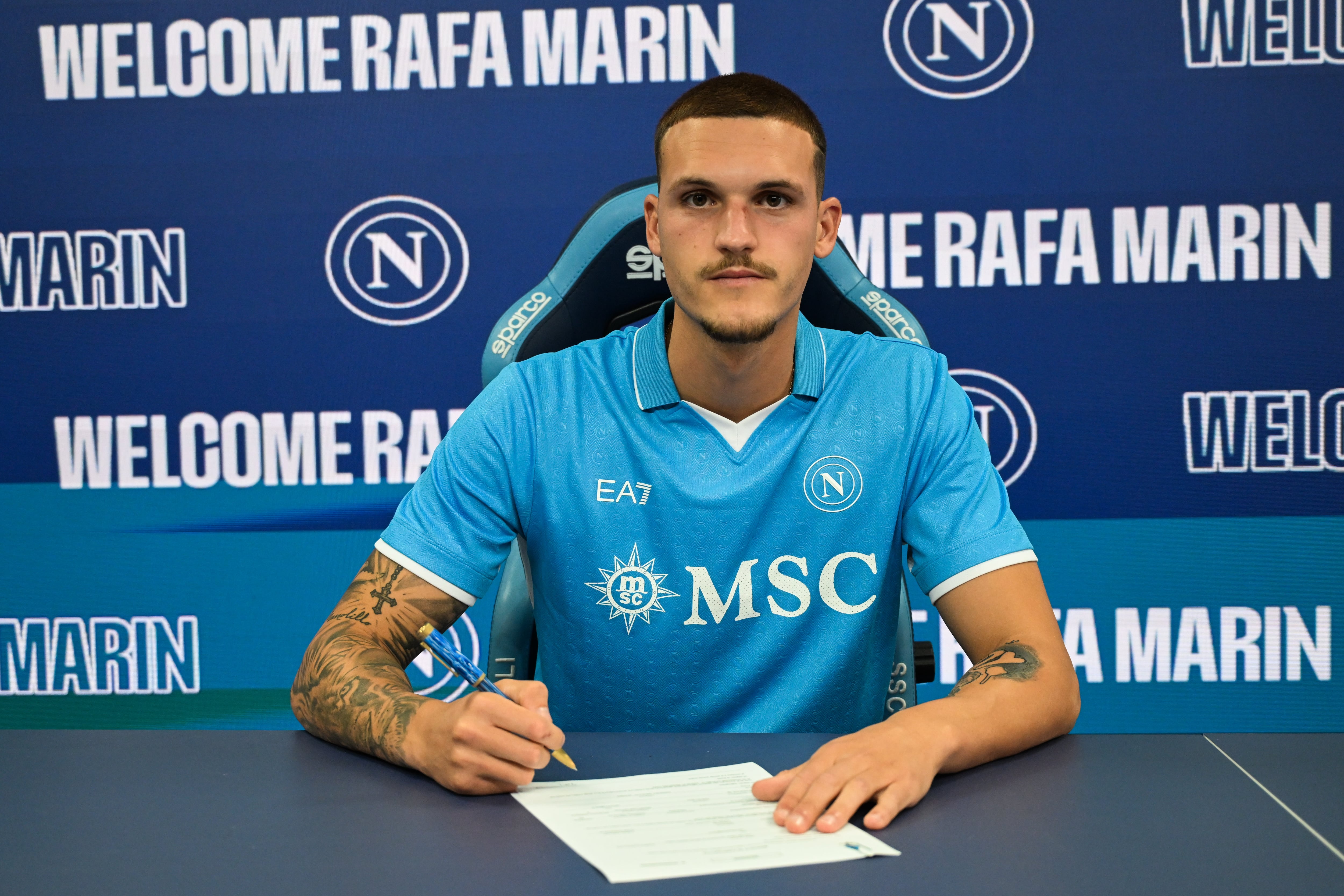 SSC Napoli Unveil New Signing Rafa Marin