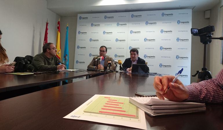 El alcalde de Leganés y el edil de Hacienda