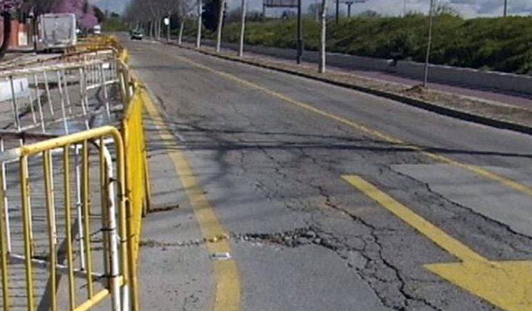 Aspecto de la Avenida de la Libertad antes de las obras