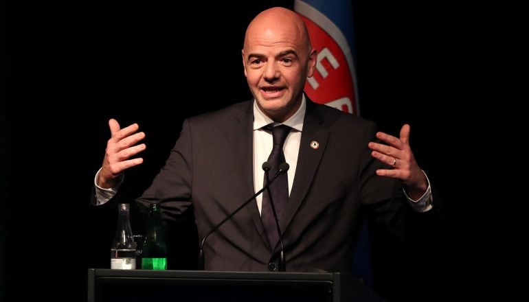 El secretario general de la UEFA y candidato a presidente de la FIFA Gianni Infantino.