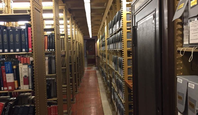 Depósito de la biblioteca.