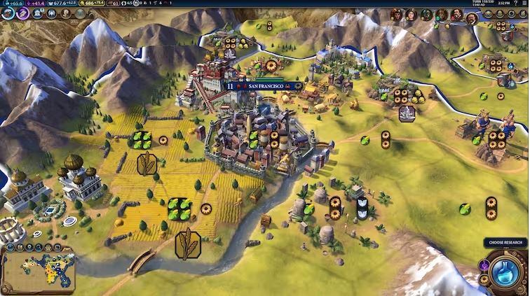 Captura de pantalla del videojuego Civilization VI