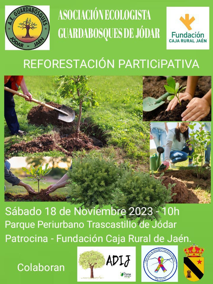 Cartel anunciador de la jornada de Reforestación