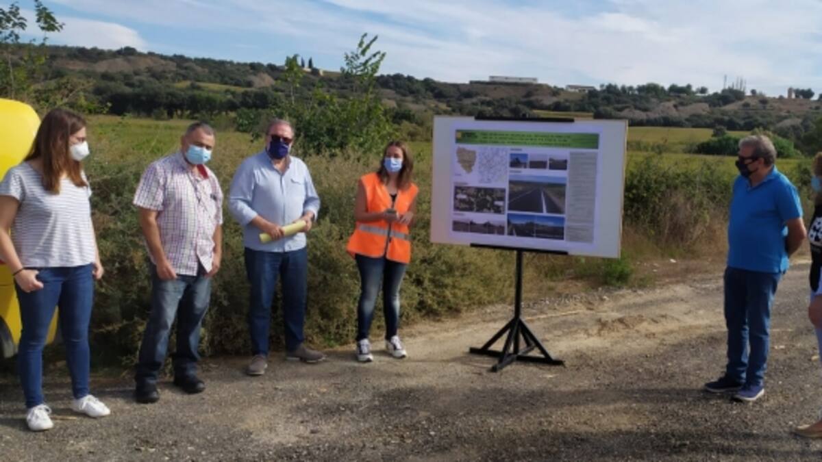 Finalizadas las obras de mejora en la carretera A-1226 entre Fornillos y Berbegal