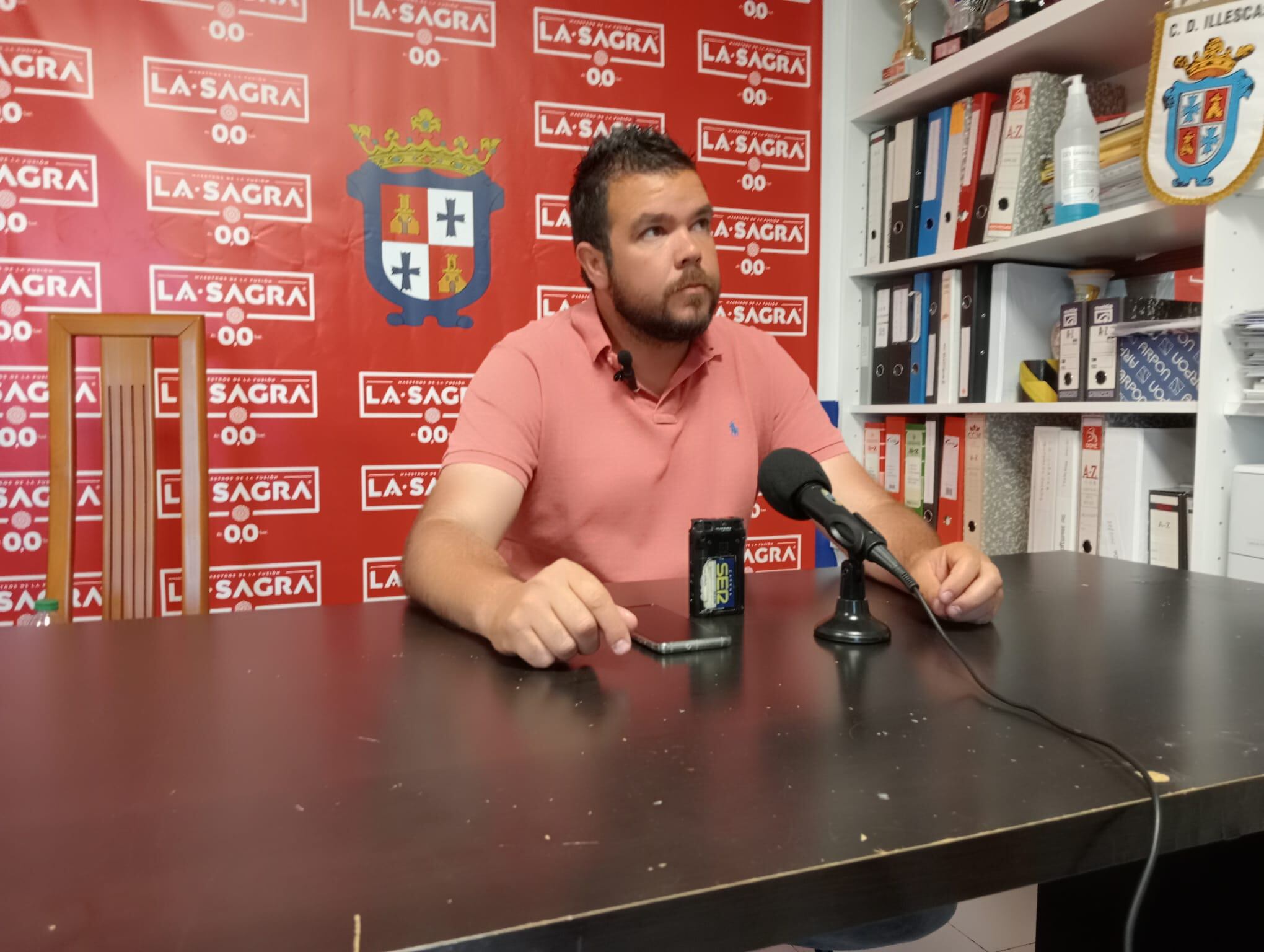 Carlos Gómez, en su última rueda de prensa en Illescas