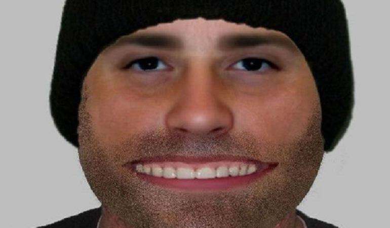 El retrato robot difundido por la policía.