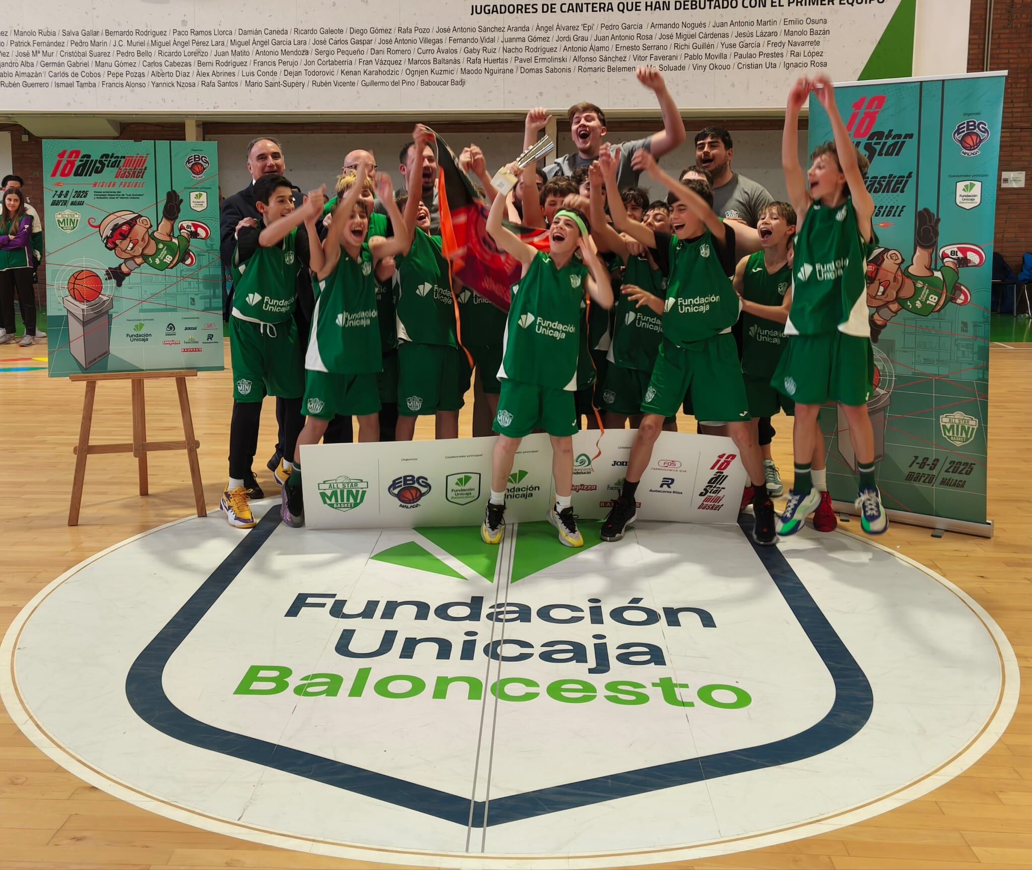 El EBG Málaga, ganador del AllStar- Minibasket