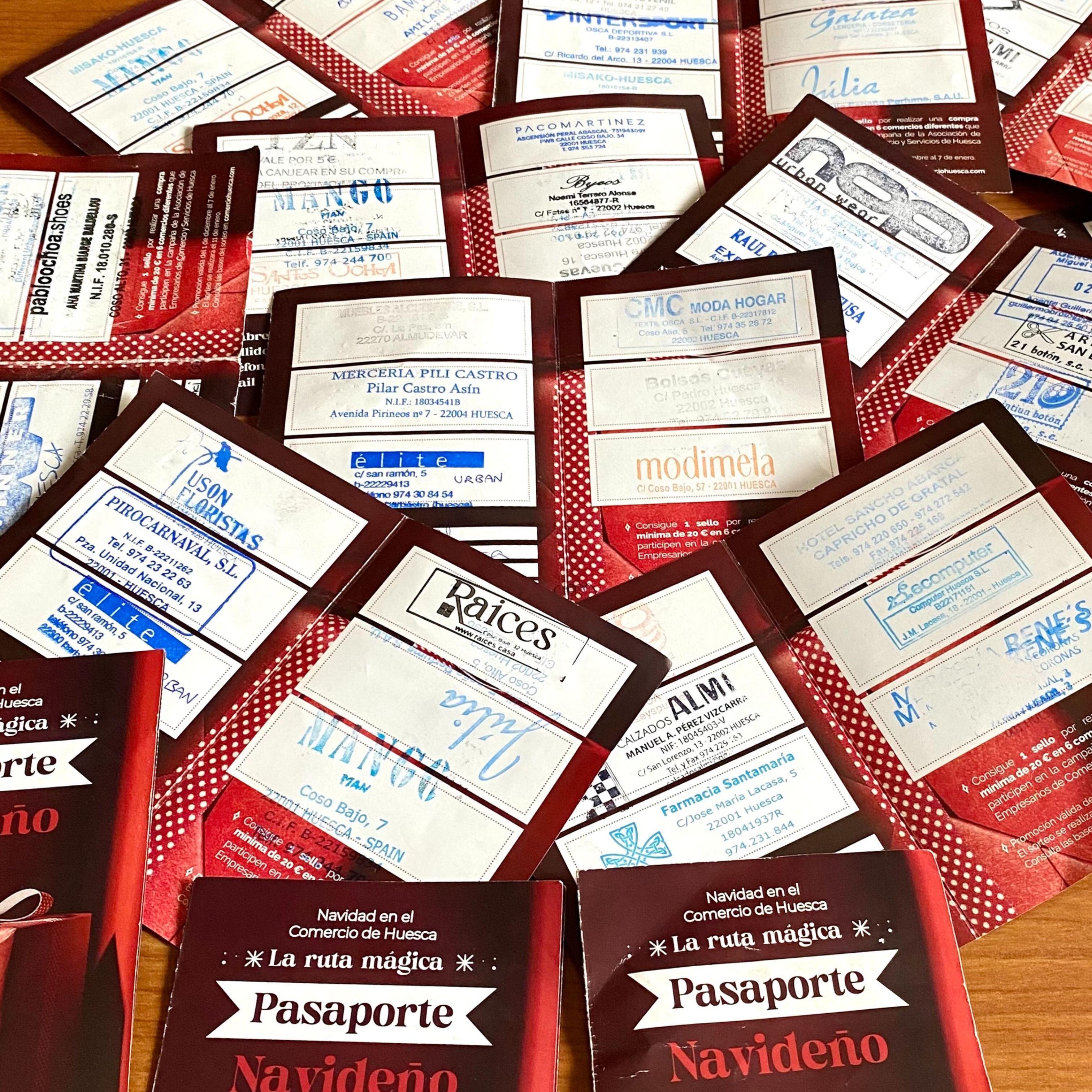 &quot;Pasaportes&quot; navideños del Comercio de Huesca