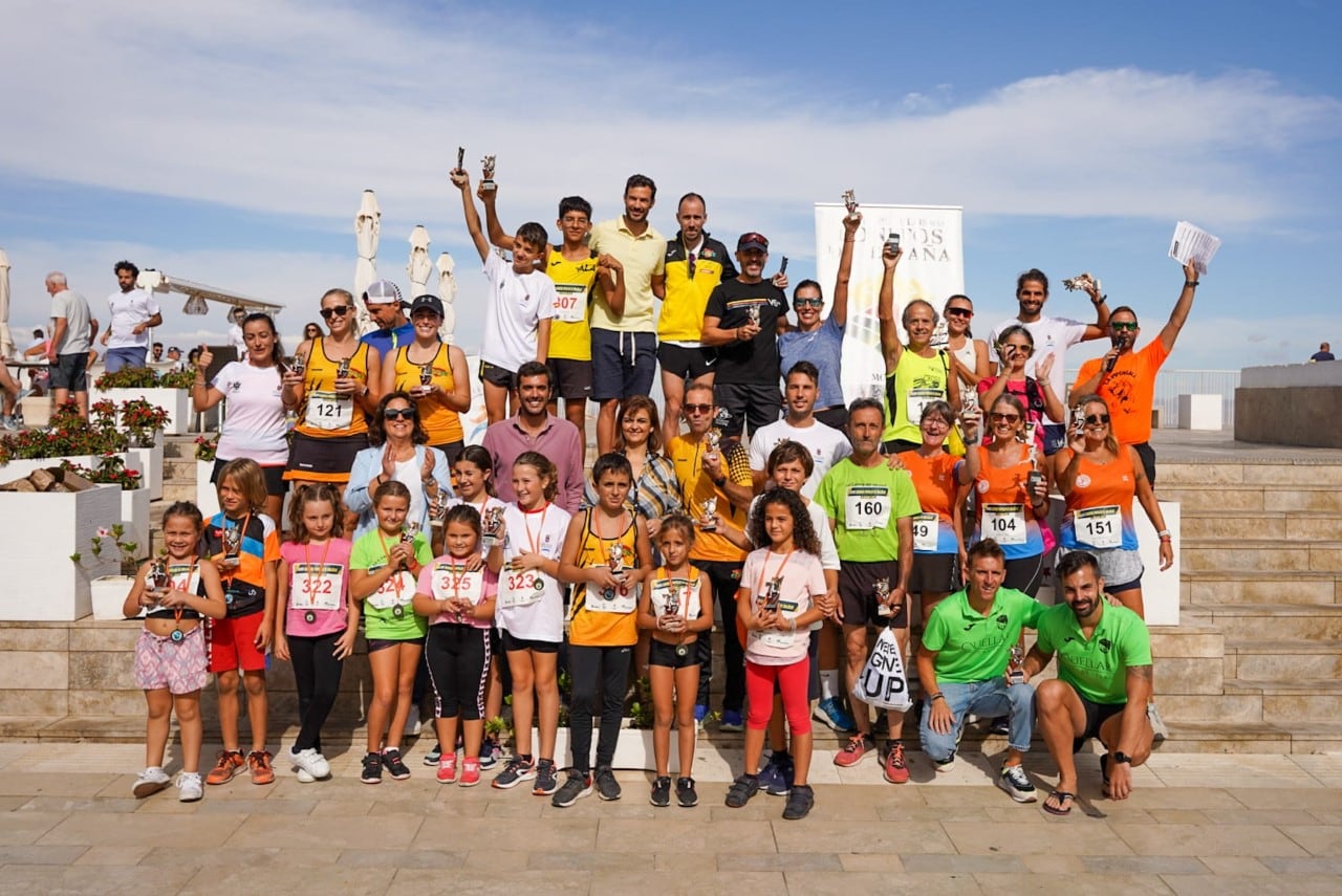 El podio final de la gran carrera de Mojácar.