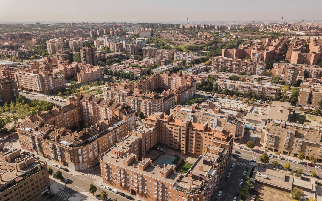 Imagen de archivo de un barrio residencial de Madrid