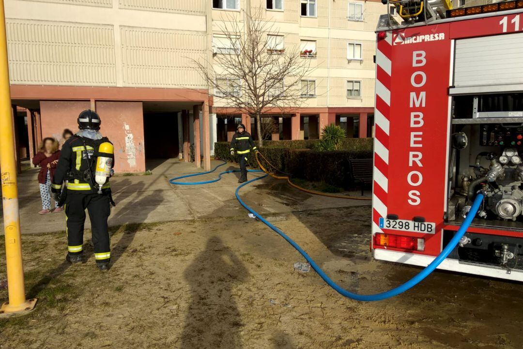 La extinción del incendio registrado en Armunia fue rápida