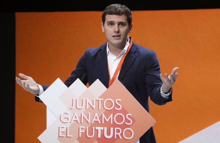 El presidente de Ciudadanos, Albert Rivera, durante su intervención en la IV Asamblea General del partido