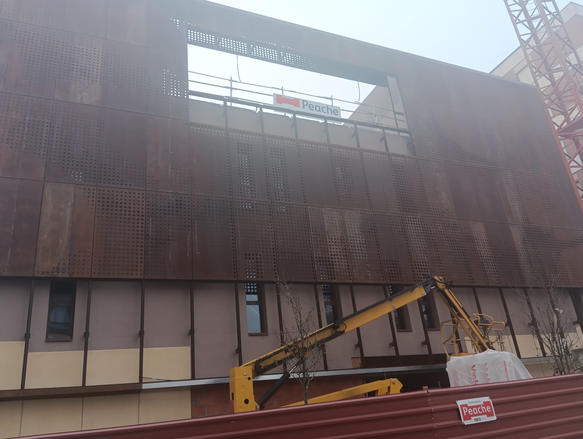 Obras del Centro de Recepción de Visitantes de Aranda