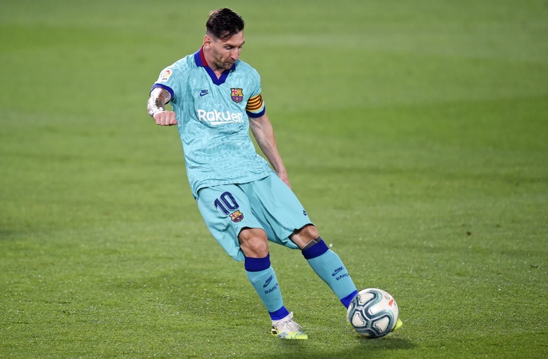 Leo Messi, durante el Villarreal-Barcelona