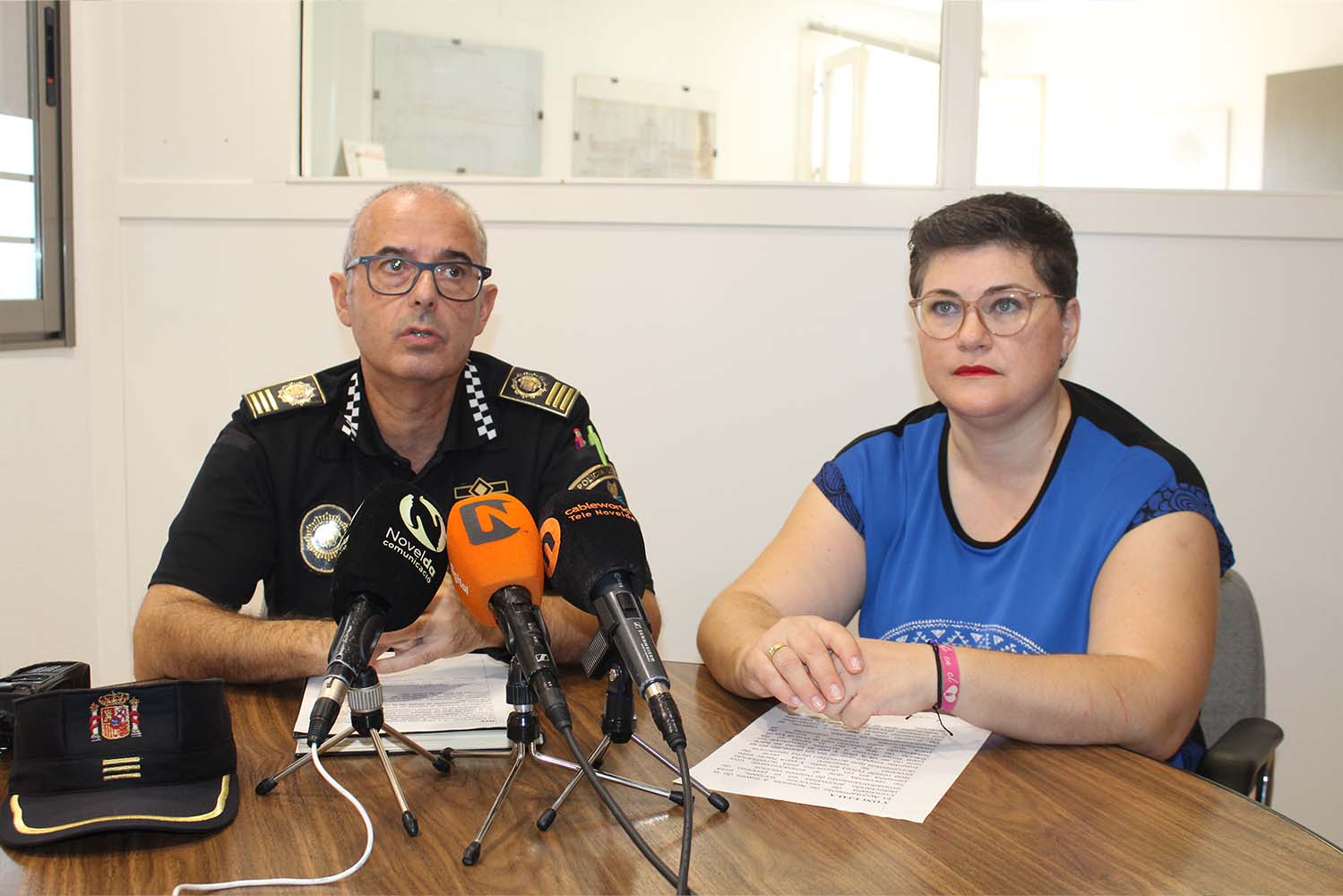 Sarrió y Candel en rueda de prensa en Novelda